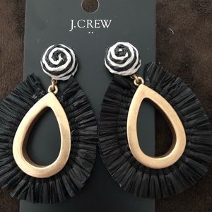 J.Crew black Earrings Summer outfit
